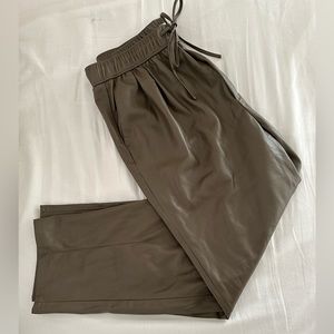 Zara Faux Leather Drawstring Pant